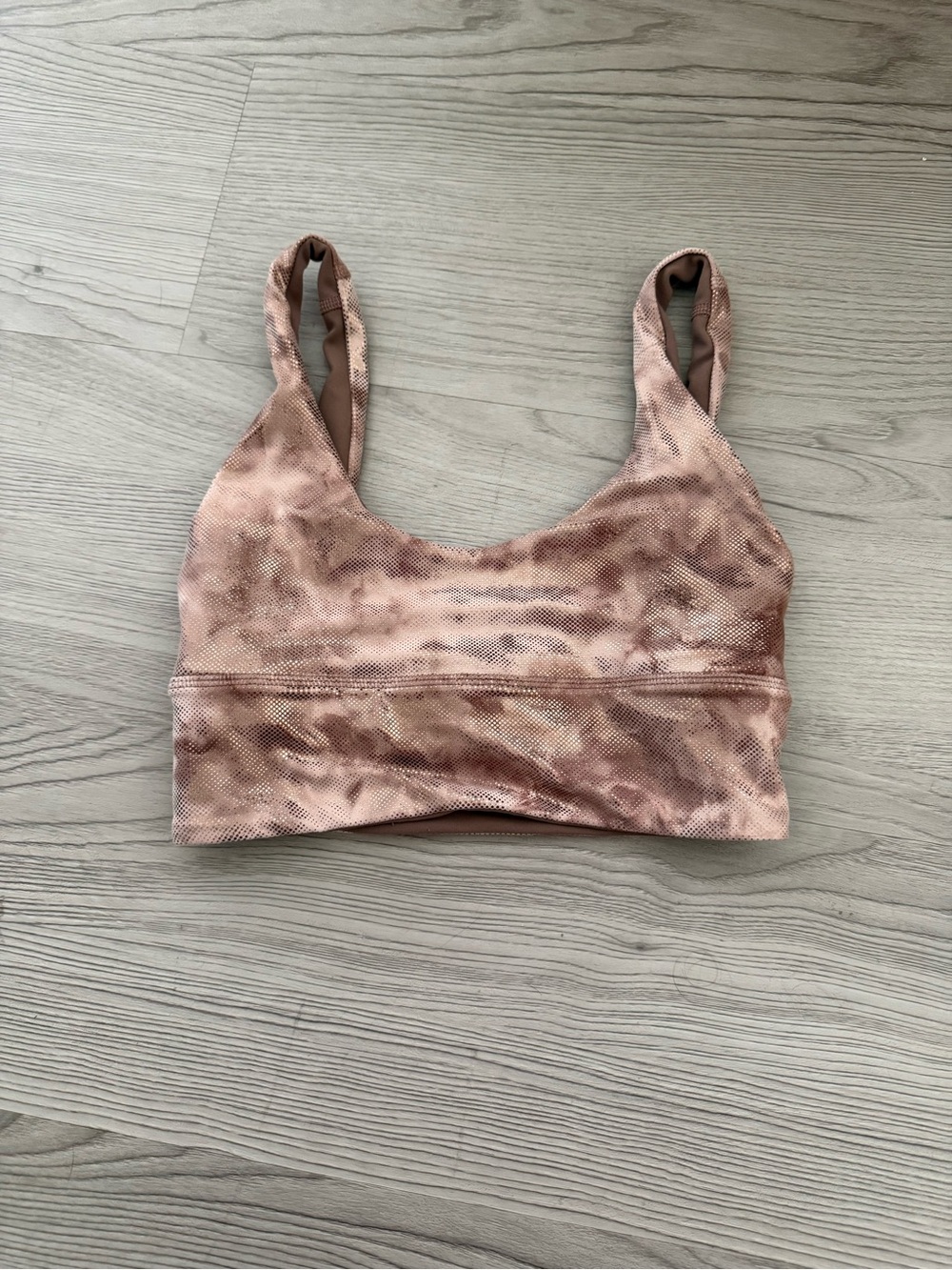 lululemon athletica brown Marble Sports Bra